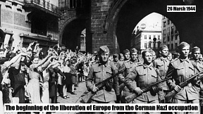 The beginning of the liberation of Europe from the German Nazi occupation
