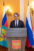 Выступление и.о. Постоянного представителя России при ЕС К.М.Логвинова на приеме по случаю председательства России в СНГ
