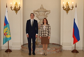 Chargé d’Affaires a.i. of the Russian Mission to the EU Kirill Logvinov meets Chargé d’Affaires a.i. of the Belarus Mission to the EU Ekaterina Shatokhina