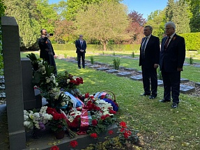 A solemn ceremony is held in Brussels on the occasion of the 77th Anniversary of the Great Victory
