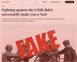 The way history is being rewritten in the West: “Politico” publishes another anti-Russian misinformation piece